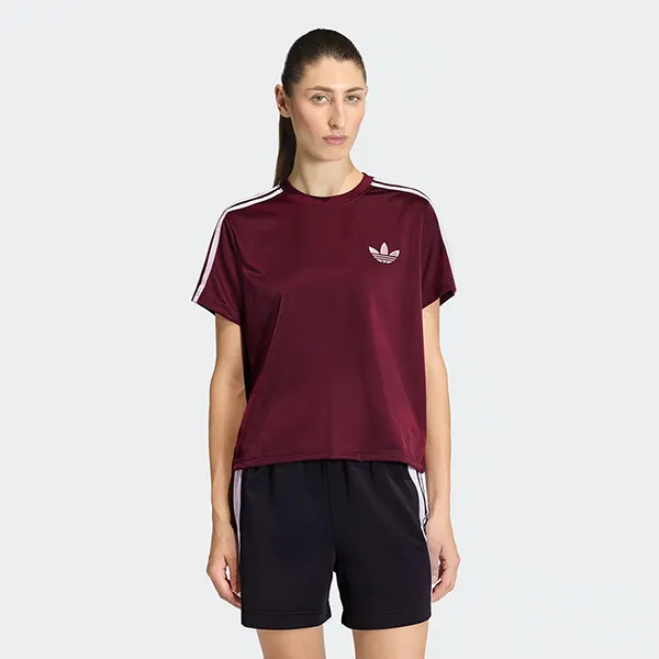 Áo Thun Nữ Adidas Firebird Tee KD6366 Màu Đỏ Mận Size L