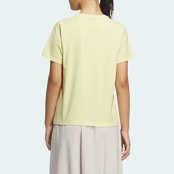 Áo Thun Nữ Adidas Logo T-Shirt Asia Sizing Yellow JM8802 Màu Vàng Nhạt Size S