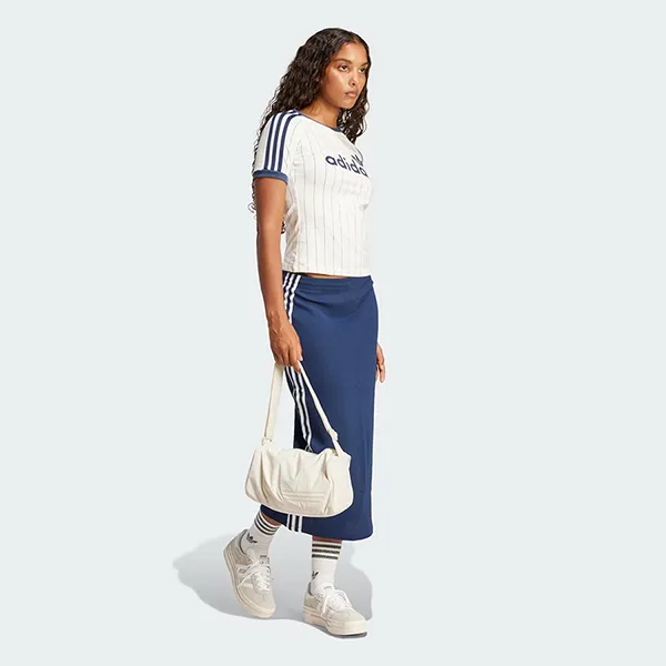 Áo Thun Nữ Adidas Originals Wmns Linear Graphic Cali Tee JC7705 Màu Trắng/Xanh Size XL