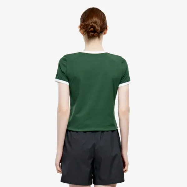 Áo Thun Nữ Lacoste Cooling Print Short Sleeve TF678E 56G 132 Tshirt Màu Xanh Lá Size 34