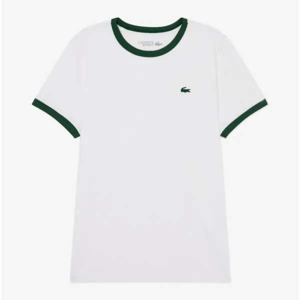Áo Thun Nữ Lacoste Cooling Print Short Sleeve TF678E 56G 70V Tshirt Màu Trắng Size 36