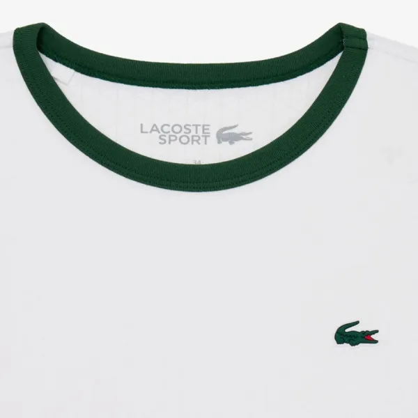 Áo Thun Nữ Lacoste Cooling Print Short Sleeve TF678E 56G 70V Tshirt Màu Trắng Size 36