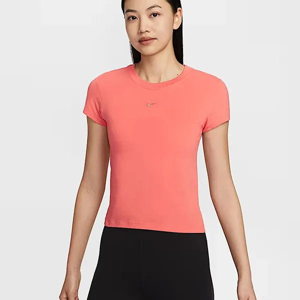 Áo Thun Nữ Nike Sportswear Chill Knit T-shirt Pink FV5509-814 Màu Hồng Size S