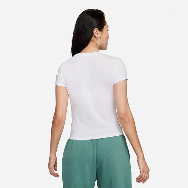 Áo Thun Nữ Nike Sportswear Chill Knit Women's T-shirt FV5509-100 Màu Trắng Size S
