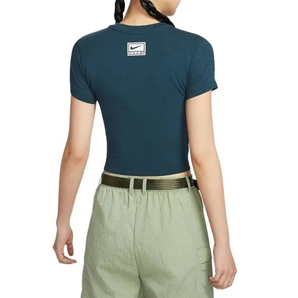 Áo Thun Nữ Nike Sportswear Slim Cropped Dark Blue HQ1710-478 Màu Xanh Đậm Size S