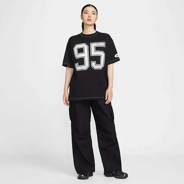 Áo Thun Nữ Nike Sportswear Street Summit Black HV4973-010 Màu Đen Size S