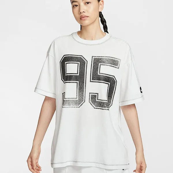 Áo Thun Nữ Nike Sportswear Street Summit White HV4973-121 Màu Trắng Size XS