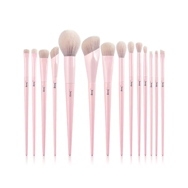 Bộ Cọ Jessup Crystal Pink Makeup Brushes Set Premium Vegan 14 Cây