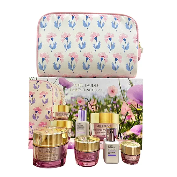 Bộ Dưỡng Da Estée Lauder Resilience Multi-Effect Radiance Routine Skincare Gift Set 5 Món