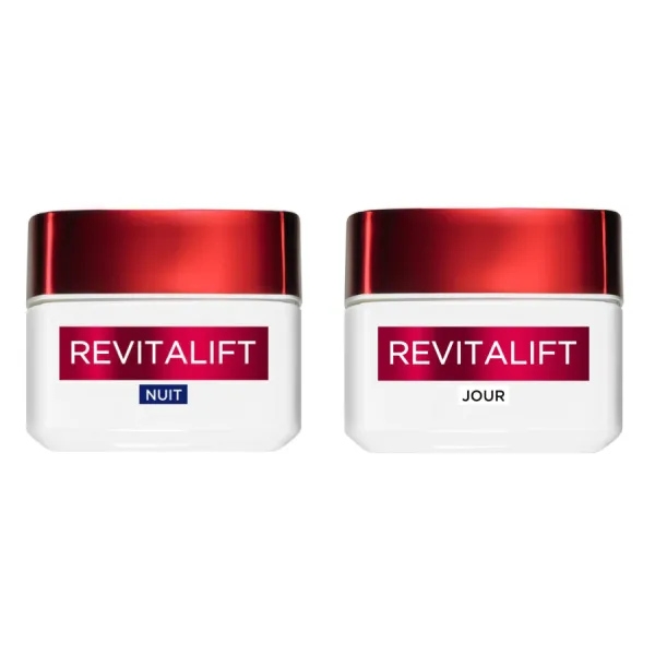 Bộ Kem Dưỡng Da Hỗ Trợ Trẻ Hóa, Cấp Ẩm L'Oreal Revitalift Jour & Nuit (50ml x 2)