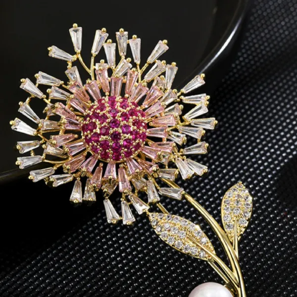 Cài Áo Nữ Meri Sunlit Dandelion BR56 Màu Hồng