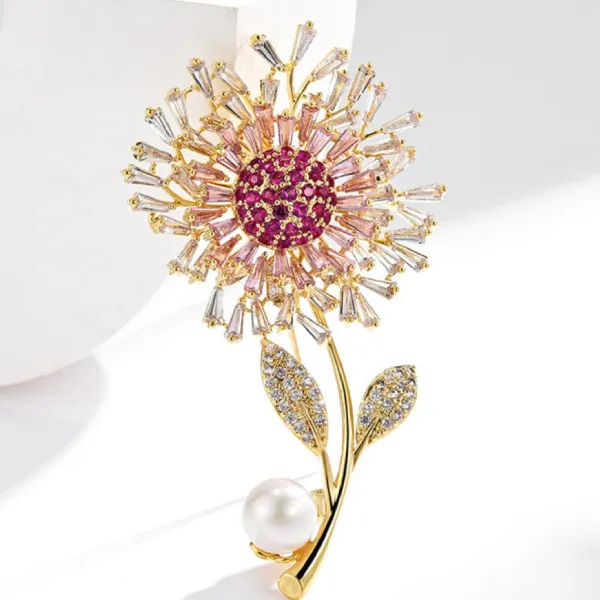 Cài Áo Nữ Meri Sunlit Dandelion BR56 Màu Hồng
