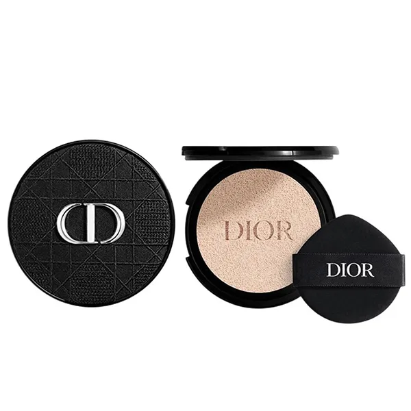 Combo Case Dior Forever Embroidered Cannage + Lõi Phấn Nước Dior Forever Cushion Matte Tone 0N