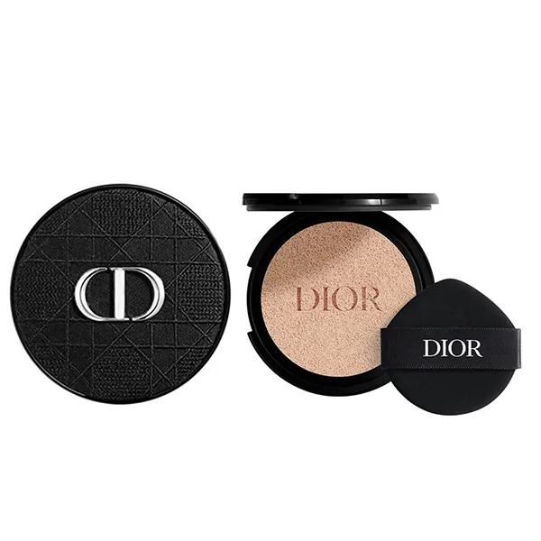 Combo Case Dior Forever Embroidered Cannage + Lõi Phấn Nước Dior Forever Cushion Matte Tone 1N