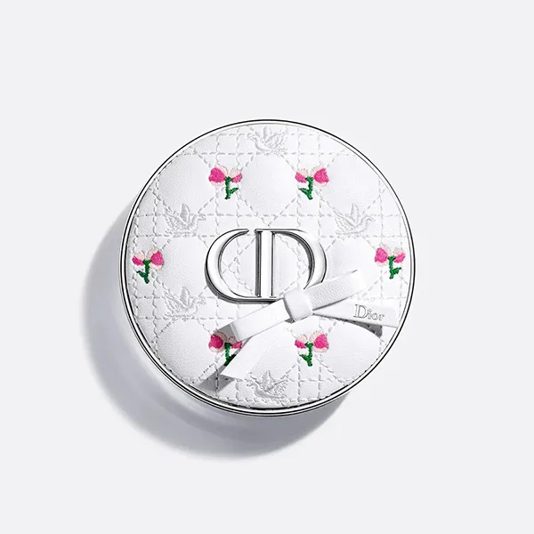 Combo Case Dior Forever Flowery Bow + Lõi Phấn Nước Dior Forever Cushion Matte Tone 0.5N