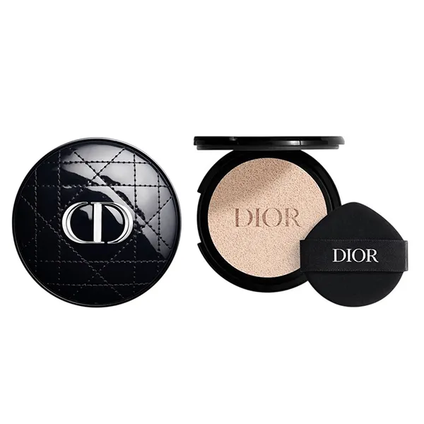 Combo Case Dior Forever Glossy Cannage + Lõi Phấn Nước Dior Forever Cushion Matte Tone 0N