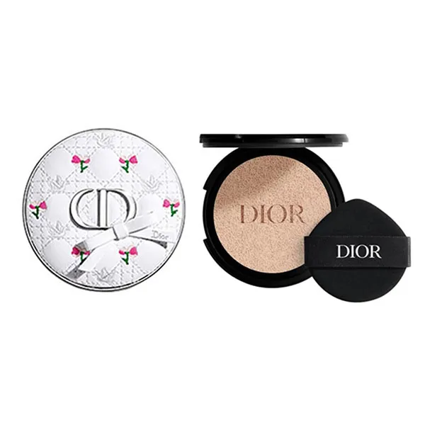 Combo Case Vỏ Trắng + Lõi Phấn Nước Dior Limited Forever Skin Glow Cushion Tone 0.5N