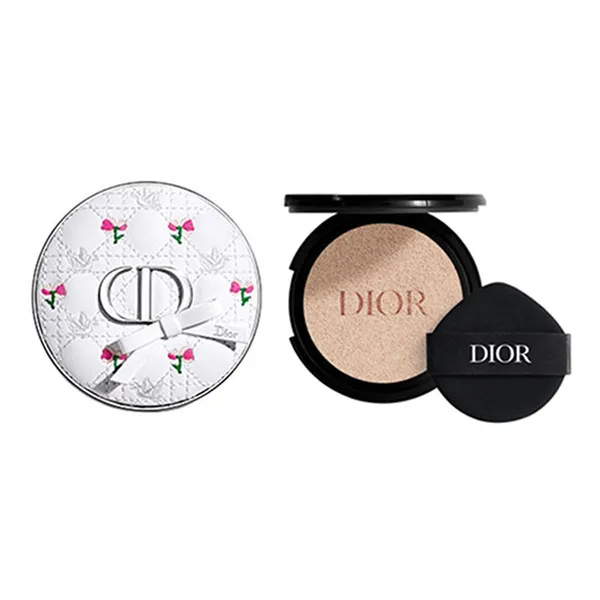 Combo Case Vỏ Trắng + Lõi Phấn Nước Dior Limited Forever Skin Glow Cushion Tone 0N