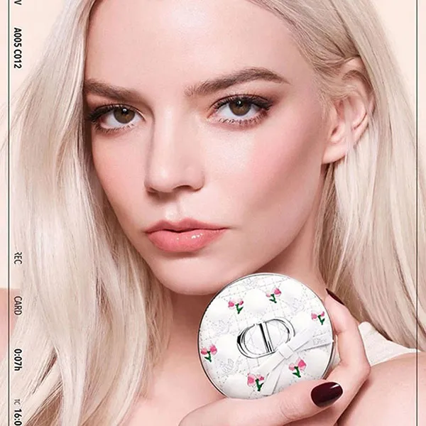 Combo Case Vỏ Trắng + Lõi Phấn Nước Dior Limited Forever Skin Glow Cushion Tone 0N