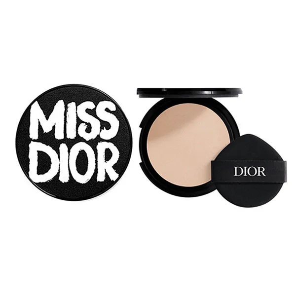 Combo Vỏ Case Dior Forever Couture Bold Black + Lõi Phấn Nước Forever Hydra Glow Cushion Tone 0N