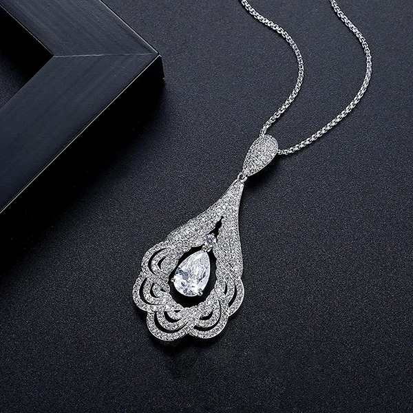 Dây Chuyền Nữ Kya Jewel Royal Tear KSN5 Màu Bạc