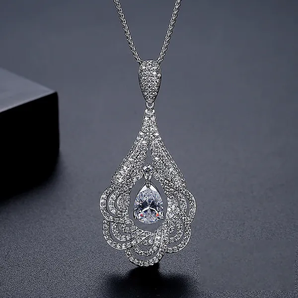 Dây Chuyền Nữ Kya Jewel Royal Tear KSN5 Màu Bạc