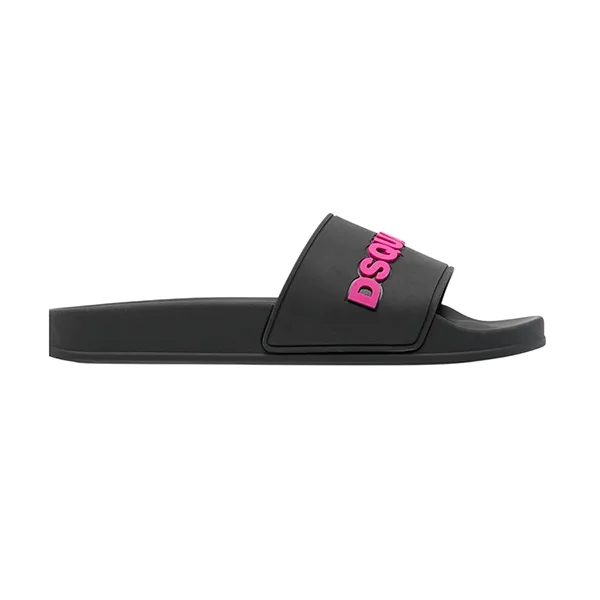 Dép Dsquared2 Flip Flops With Embossed Logo Màu Đen - Hồng Size 39