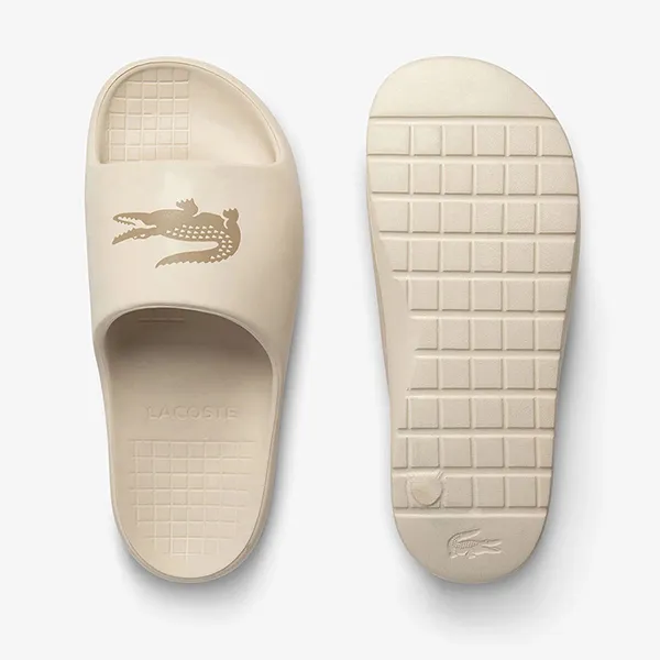 Dép Lacoste Serve Slide 2.0 749CMA0024.53S Màu Beige Size 7