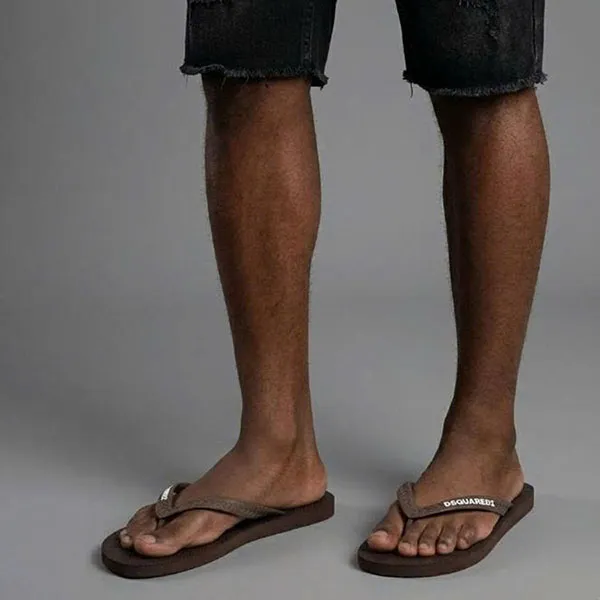 Dép Nam Dsquared2 FFM0001172000015081 Màu Nâu Size 41