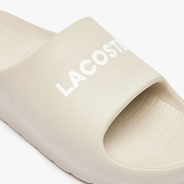 Dép Nam Lacoste Men's Branded Serve Slide 2.0 47CMA0015 00 18C Màu Trắng Size 9
