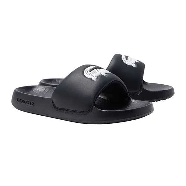 Dép Nam Lacoste Men's Serve Slide 1.0 45CMA0002 312 Màu Đen Size 6