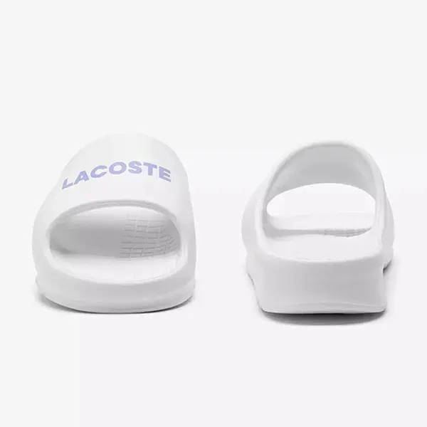 Dép Nữ Lacoste Women's Serve Slide 2.0 White/Light Purple 33BA8SHEF96962GS Màu Trắng Size 3