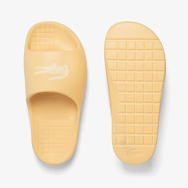 Dép Nữ Lacoste Serve Slide 2.0 LAC50CFA0023LY2007 LY2 Màu Vàng Size 3