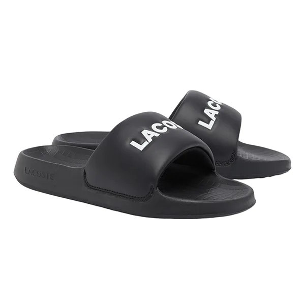 Dép Nữ Lacoste Women's Serve Slide 1.0 LAC49CFA0023312004 312 Màu Đen Size 6
