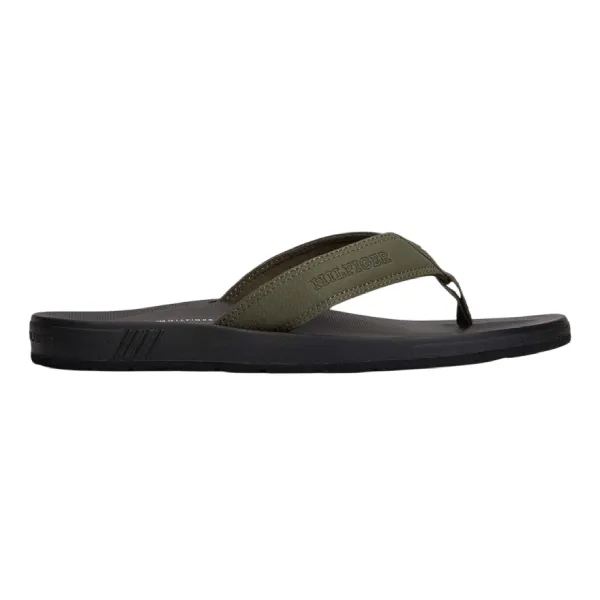 Dép Xỏ Ngón Nam Tommy Hilfiger Logo Flip-Flops 05623 - GRN Màu Xanh Green Size 8
