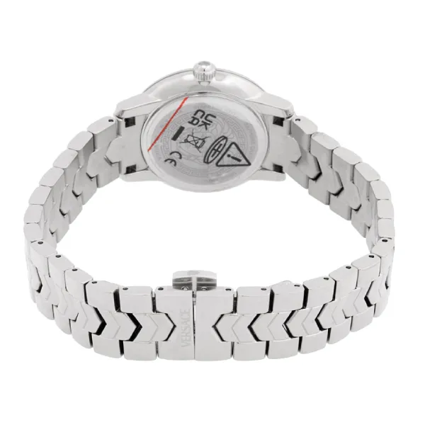 Đồng Hồ Nữ Versace V-Icon Quartz Turquoise Dial Ladies Watch VEUCA0324 Màu Xanh Bạc