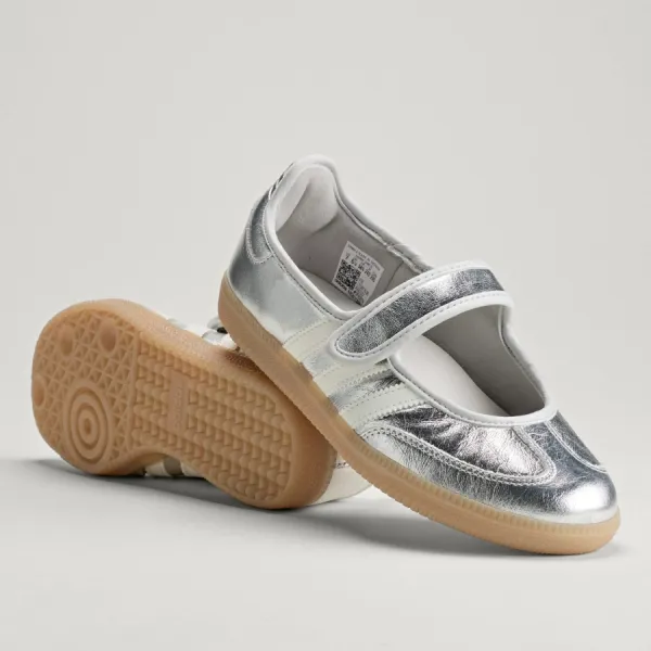Giày Bệt Nữ Adidas Originals Samba Jane W KK2502 Màu Bạc Size 39 1/3