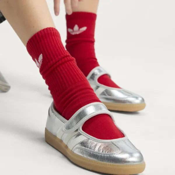 Giày Bệt Nữ Adidas Originals Samba Jane W KK2502 Màu Bạc Size 39 1/3