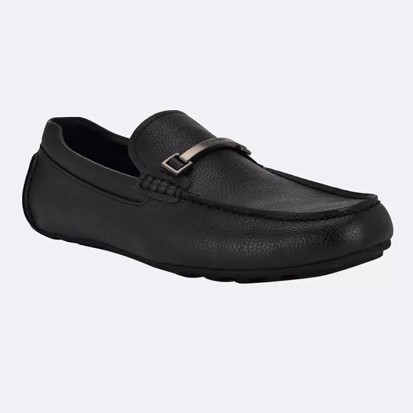 Giày Lười Nam Calvin Klein Moca CK OTILIS - BLK Màu Đen Size 8