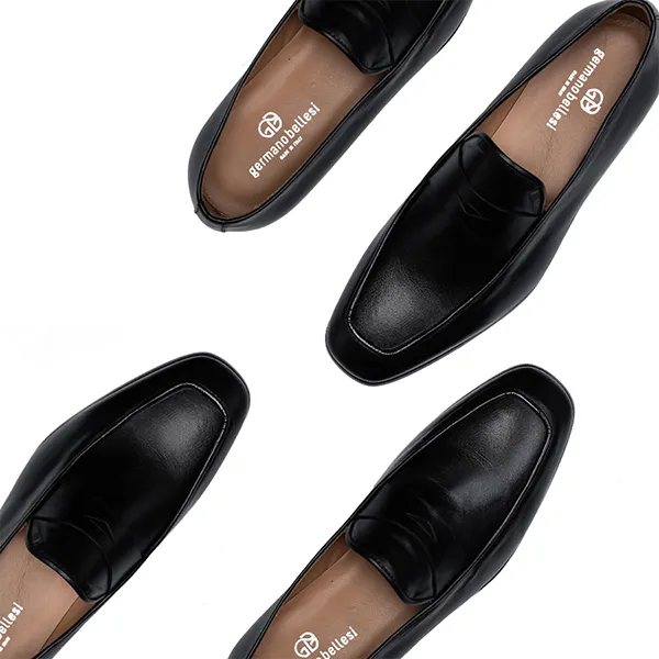 Giày Lười Nam Germano Bellesi 1116 Màu Đen Size 39