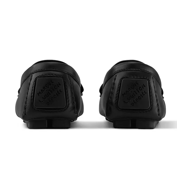 Giày Lười Nam Louis Vuitton LV Monza Moccasin 1AIYLI Màu Đen Size 39