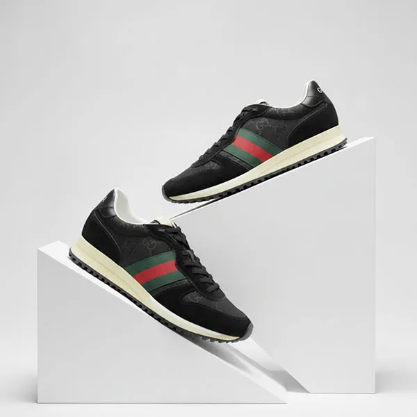 Giày Sneaker Nam Gucci Re Motion 840291AAEZM1061 Màu Đen Size 40