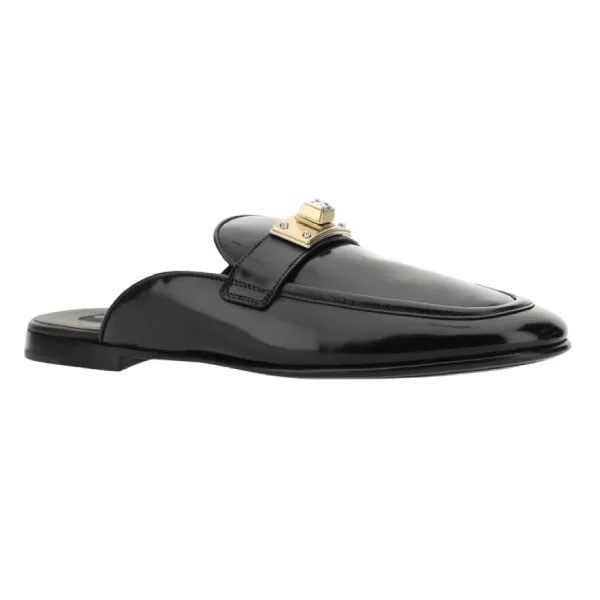 Giày Sục Nam Dolce & Gabbana D&G Men's Black A80438AQ23780999 Màu Đen Size 41.5