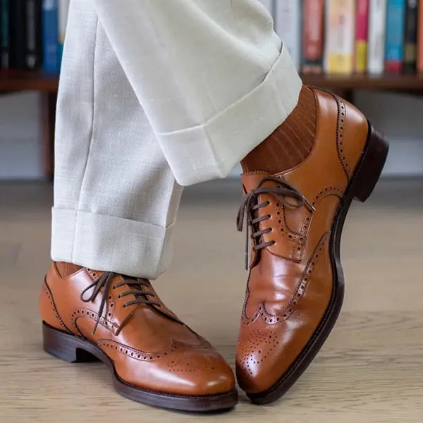 Giày Tây Nam Germano Bellesi 1330 Màu Nâu Size 38