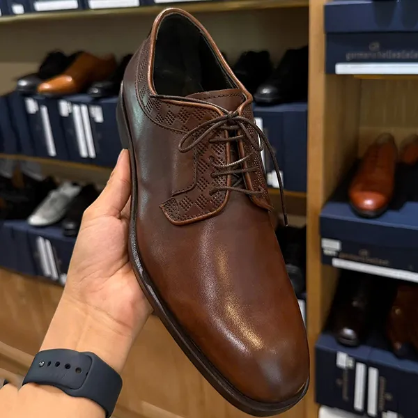 Giày Tây Nam Germano Bellesi 218-BR Màu Nâu Size 38