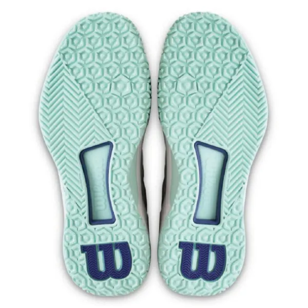 Giày Tennis/Pickleball Nữ Wilson Intrigue Tour OC White WRS340110 Màu Trắng Phối Xanh Size 36.5