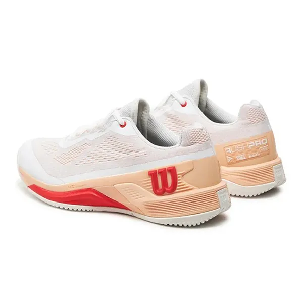 Giày Tennis/Pickleball Wilson Rush Pro 4.0 WRS332670 Màu Trắng/Đỏ Size 40