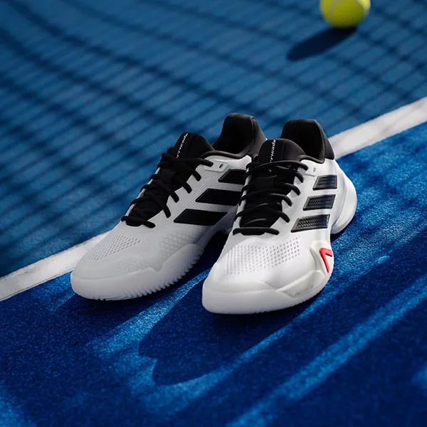 Giày Thể Thao Nam Adidas Barricade JR9153 Màu Trắng Đen Size 39 1/3