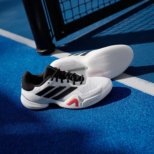 Giày Thể Thao Nam Adidas Barricade JR9153 Màu Trắng Đen Size 39 1/3