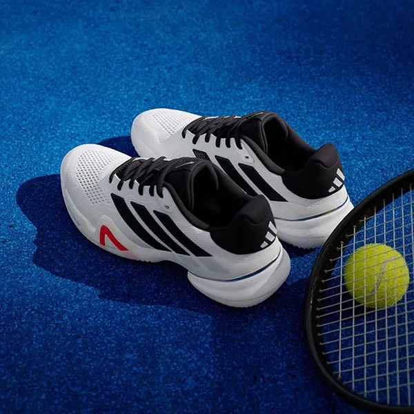 Giày Thể Thao Nam Adidas Barricade JR9153 Màu Trắng Đen Size 39 1/3